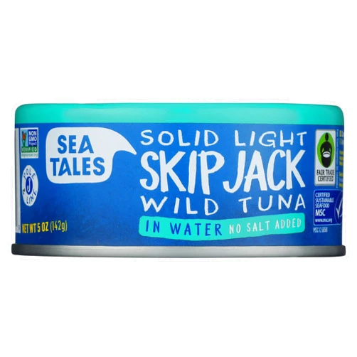 Sea Tales seafood with a story Sea Tales, Tuna Skipjack In Water NSA, 5 Ounce