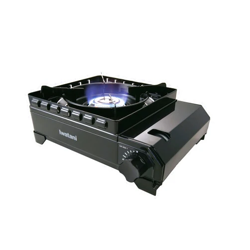 Iwatani CB-ODX-1-BK Cassette Fu Cassette Stove, Tough Maru, Black