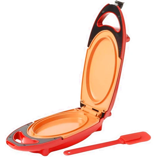 Candora Red Copper 5 Minute Chef Electric Frying Pan Smokeless Nonstick Pan Steak