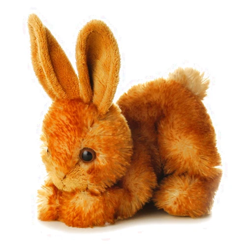 Aurora® Adorable Mini Flopsie™ Bitty Bunny™ Stuffed Animal - Playful Ease - Timeless Companions - Brown 8 Inches