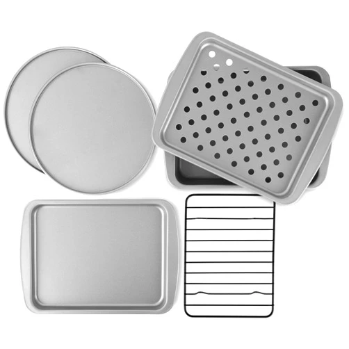 OvenStuff Personal Size Nonstick Toaster Oven Baking Pan Set, 6 Piece Set