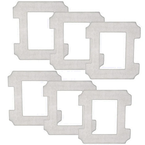 Chuancheng 6Pcs Washable Mop Pads Replacement for Ecovacs Winbot W1 / W1 Pro / W2 / W2 Omni / W2 PRO Omni Window Vacuum Cleaner Spare Parts Mop Cloth