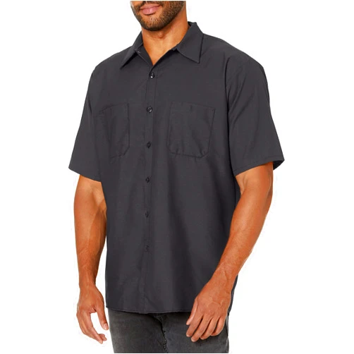 Red Kap Men's Industrial Work Shirt, Regular Fit, Short Sleeve