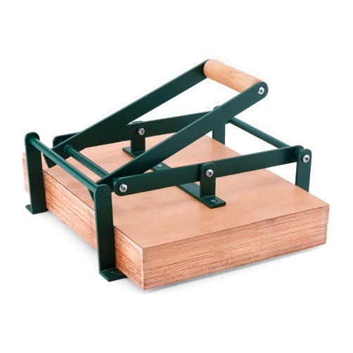 Handmade Linocut Printing Hand Lever Press Machine, Lino Cuts, Cutting Printing, Linoleum Blocks Printmaking, Rubber Roller Green Blue Crafts Supplies Tools Kit Print Maker Woodblock (A3, Green)