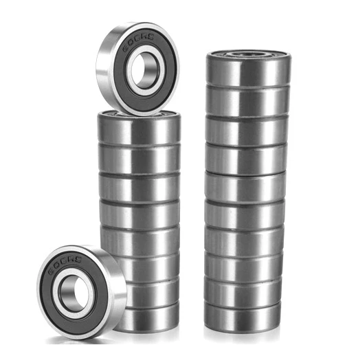 YAMASO 20 Pcs 608 2RS Ball Bearings – Bearing Steel and Double Rubber Sealed Miniature Deep Groove Ball Bearings (8mm x 22mm x 7mm)