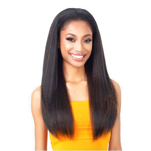 FREE TRESS EQUAL Half Wig Drawstring Full Cap Natural Me Natural Pressed Yaky (OP27)