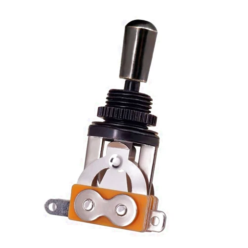 JD.Moon Electric Guitar 3 Way Toggle Switch Pickup Selector Switch with Brass Tip Knob (Black)
