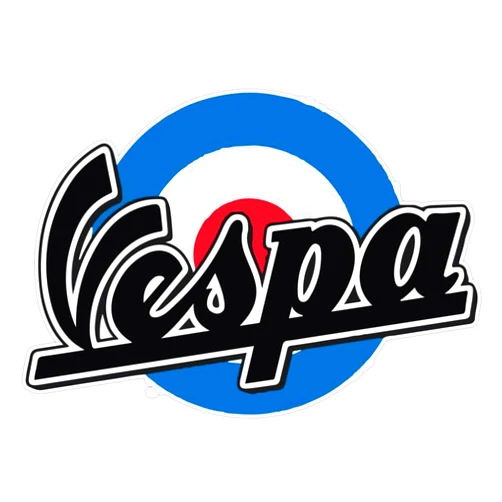 Riowest Designs Classic Vespa Sticker Vinyl Decal Bumper Sticker 5
