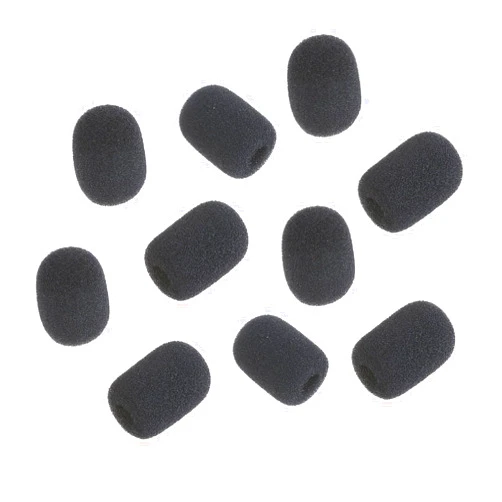BOGEEL 10Pc Microphone Windscreen 8mm Diameter Filter Windscreen for Headsets Microphone Sponge Protector,Sponge