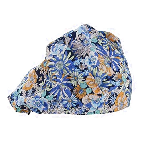 YAUOLIVE Bouffant Caps for Women and Men's Scrub Hats Working Cap One Size Multi Color