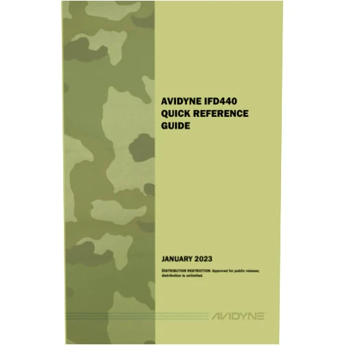 Avidyne Corporation MIL- IFD440 QRG (Avidyne IFD Operational Training Series)