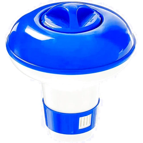 CREPRO Floating Chlorine Dispenser for Pools, Mini Chemical Floater Dispenser for Chlorine Tablets up to 1.8'', Adjustable 4 Flow Vents for Pool, Spa, Hot Tub, and Fountain (Classic)