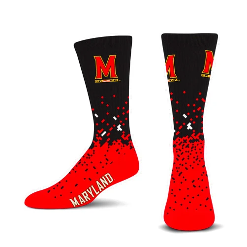 For Bare Feet Kids' Spray Zone Crew Sock NCAA Youth