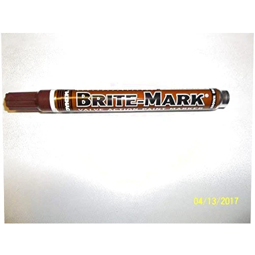 DYKEM BRITE-MARK PAINT PEN MEDIUM TIP BROWN
