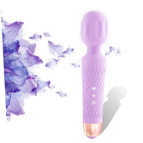 Niclove The Original 3-in-1 Personal Massager - Cordless, 2 hrs Continuous Vibration - Quiet & Waterproof - Vibrating Wand for Neck, Back Pain, Tension Relief & Muscle Soreness (Purple)