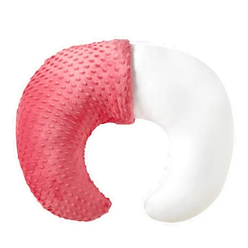 QUENESS Extra Large Nursing Pillow and Positioner, Breastfeeding, Bottle Feeding, Baby Sitting Support, Tummy Time Support for Baby Boys and Girls, Propping Baby Pillow (StrawberryRed)