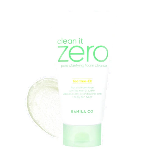 BANILA CO Clean It Zero Pore Clarifying Foam Cleanser, Face Wash Cleanser, Purifying Foaming Cleanser balances unclog pores AHA, BHA, LHA