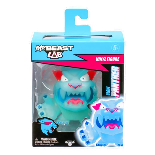MrBeast Lab Collectible Vinyl Figures - Glow Panther - 3.5