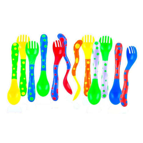 Nuby Spoons and Forks , Colors May Vary, 4 Count