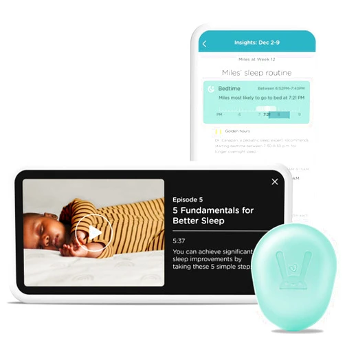 Lumi by Pampers Smart Sleep System: Automatic Sleep Tracking + Expert Sleep Coaching to Improve Your Baby’s Sleep (Compatible with Lumi by Pampers Diapers, Sold Separately)