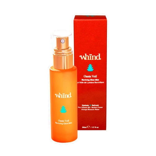 WHIND Oasis Veil Reviving Glow Facial Mist with Hyaluronic Acid & Vitamin C – Moisturizing Face Mist Setting Spray for Hydration and Glow – 50ml