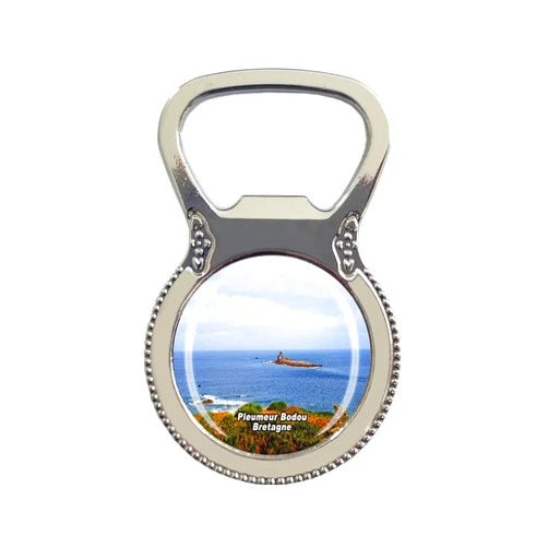 Tianfulai Pleumeur Bodou Bretagne France Fridge Magnet Bottle Opener Tourist Souvenir Gift Collection Refrigerator Magnetic Sticker