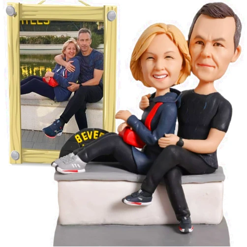 Novela Custom Bobblehead Figures Personal Statue for Couple&Friends from Photo, Personalized Couple Bobble Head Figurines Doll for Customized Gift