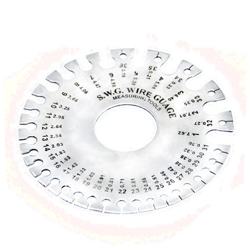 TTAMG Precise Canada Stainless Steel (SWG) Sheet Metal Wire Cable Gage Standard Thickness Gauge