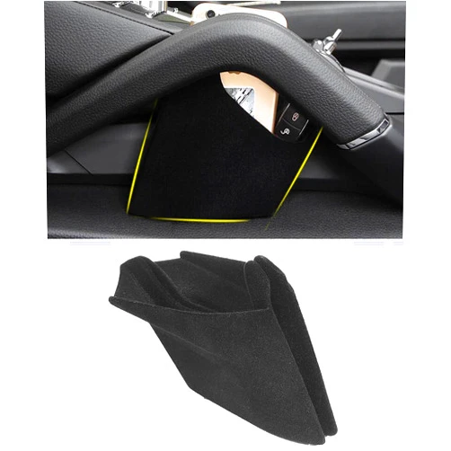 Vesul Front Row Armrest Storage Box Compatible with Porsche Cayenne 2011-2017 2018 Armrest Phone Container Center Console Organizer Handle Pocket ABS Tray Insert with Suede Covered