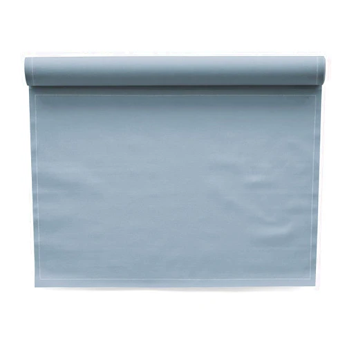 MY DRAP Washable and Reuseable Cloth Placemat - 17.7 x 12.6 in (12 Per Roll, Cotton Foggy Blue)