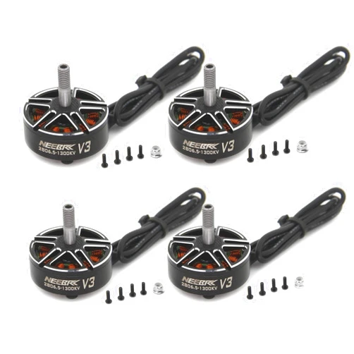 NEEBRC 4PCS 2807 2806.5 Brushless Motor 1300KV 6S for APEX Mark4 Mark5 XL5 7/8/10inch FPV Racing Drones Quadcopter Fixed Wing Drone Motor