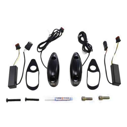 Custom Dynamics ProBEAM Dynamic LED Front Turn Signals for 2015+ Road Glide H-D Motorcycles - Black