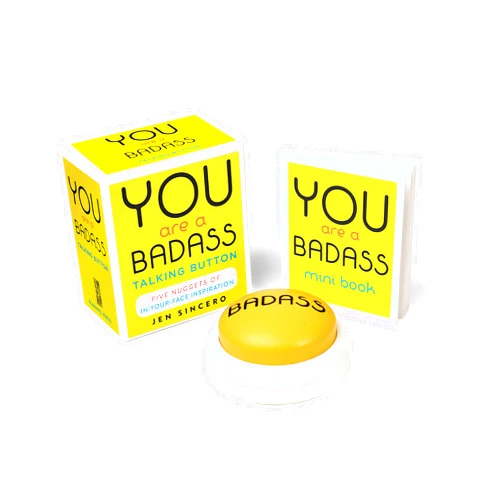 By Jen Sincero (Author) You Are a Badass® Talking Button: Five Nuggets of In-Your-Face Inspiration (RP Minis)