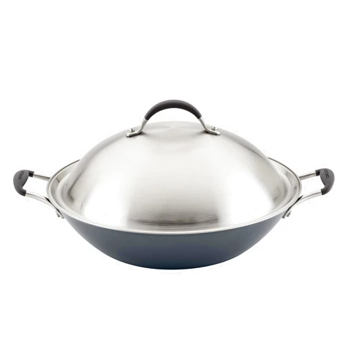 Circulon A1 Series with ScratchDefense Technology Nonstick Induction Wok with Lid, 14 Inch, Graphite