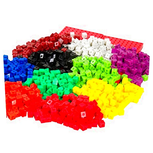 hand2mind Centimeter Unit Cubes Set with 4 Baseboards