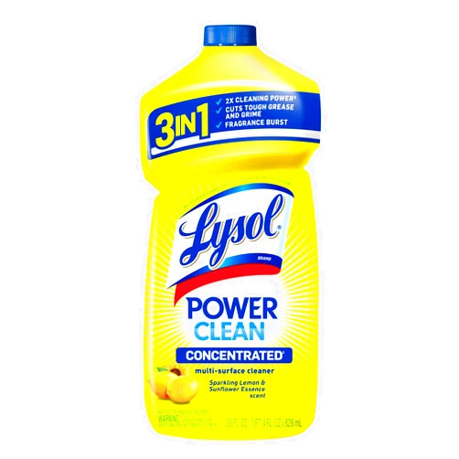 LYSOL Power Clean Multi-Surface Cleaner, 2x Concentrated Pour, Sparkling Lemon & Sunflower Essence scent, 28 Fl Oz