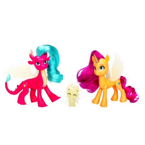 My Little Pony: Tell Your Tale Dragon Light Reveal, 3 Glow in The Dark Dolls, 3-Inch Scale Toys for Girls and Boys Ages 4+