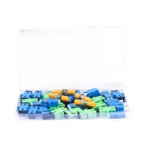 Duogalia Fiber Optic Couplers Kit for SC/UPC, SC/APC, ST, LC Cables, 5 Styles with 34pcs Fiber Optic Adapter Couplers for Single-Mode & Multi-Mode Patch Cords