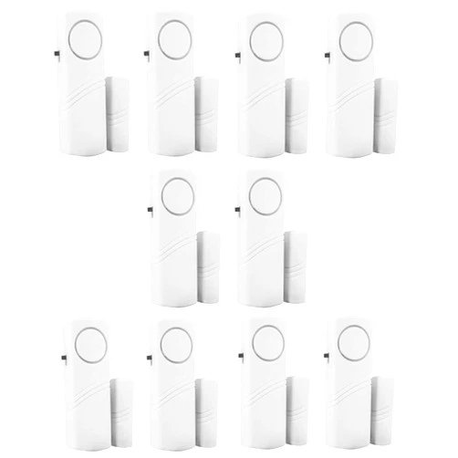 Hiistar Personal Security Window & Door Alarm Bell | Wireless Sensor Door Window Burglar Alarm | Pack of 10