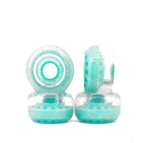 BTFL Outdoor Roller Skate Wheels – 38mm x 62mm 80A (light pink, 4) | Flow Recreational Roller Skate Wheels for Park Ramps Street Bowls Outdoor Quad Skating