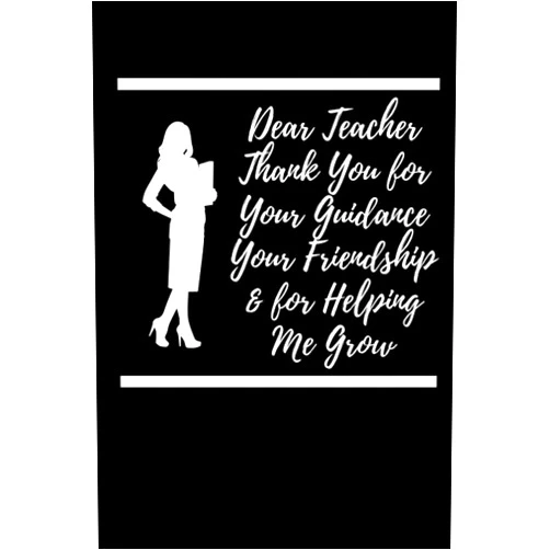 Marc Power publishing Dear Teacher Thank You for Your Guidance Your Friendship & for Helping Me Grow: gift for Those Who Change Lives and Tough Hearts | Inspirational End ... Teachers | Special Notebook Gifts for Teacher