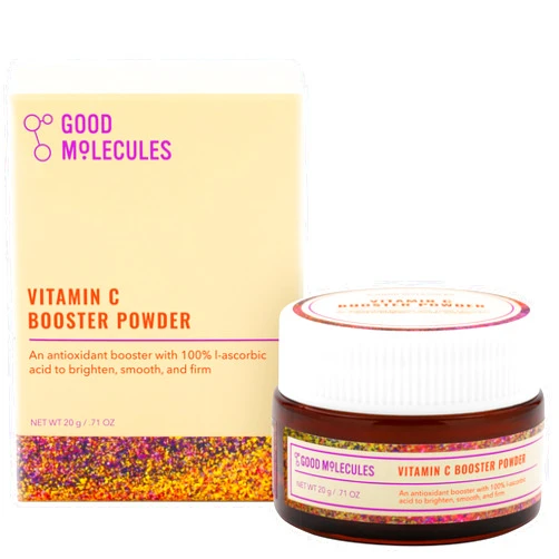 Good Molecules Vitamin C Booster Powder - 100% Pure L-Ascorbic Acid for Firm Skin - Collagen Boosting, Anti-Aging, and Skincare for Face
