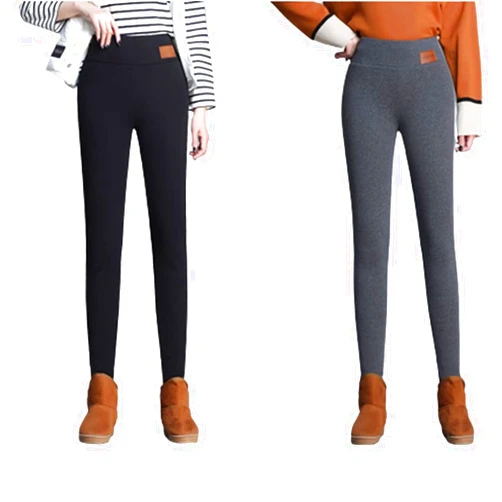Rivccku Fleece Lined Leggings Women, Winter Tight Warm Thick Cashmere Pants, Warm Leggings for Women Tummy Control