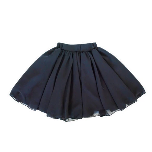 Bailey's Blossoms Pleated & Lined Chiffon Aurora Maxi Skirt, Infant & Toddler Girls (3T, Black)