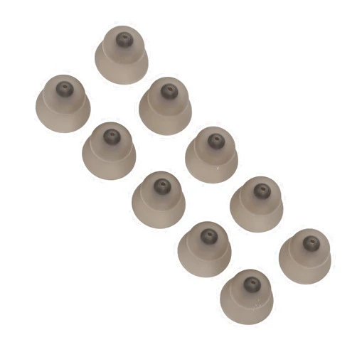 Lvifloae Sound Amplifier Dome Double Layer Open Washable Silicone Static Tips Ear Pieces Black Washable Anti Static Comfortable All Day for Phonak 13mm 10pcs (13mm)