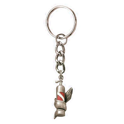 Unrealfind Quality Realistic Life-like Key Chain Moray Eel Scuba diving ocean (Moray Eel with Dive Flag Tank)