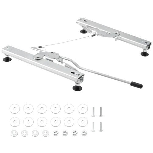 Racewill Upgraded Dual Locking Ball Bearing Seat Sliders, Seat Track Assembly Kit with Hardware，Adjustable Bucket Seat Sliders Fit Universal Bucket Seat Mount Frame