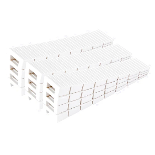 ZZJMCH 12 Pack White Multi Purpose Furniture Plastic Shims for Leveling Extreme Weight Capacity Wedges Easy to Snap Cut-to-fit Size Leveler for Toilet Shims, Doors, Windows, Sheds, Table