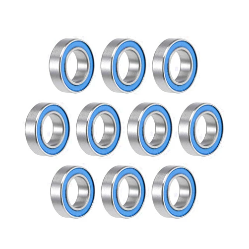 uxcell MR148-2RS Deep Groove Ball Bearings 8mm Inner Dia 14mm OD 4mm Bore Double Sealed Chrome Steel Blue Seal Z2 10pcs