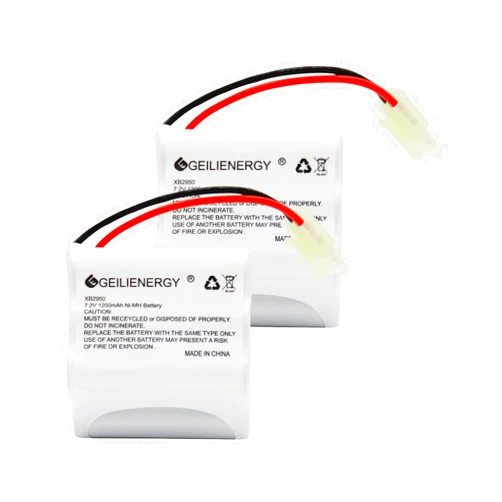 GEILIENERGY XB2950 Battery Pack 7.2V 1200mAh Battery Compatible with Shark XB2950 V2950 V2950A V2945Z V2945 Floor & Carpet Sweeper(2 Pack)